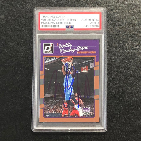 2016-17 Donruss #56 Willie Cauley-Stein Signed Card AUTO PSA Slabbed Kings