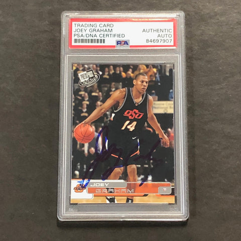 2004-05 PressPass #14 Joey Graham Signed Card PSA Slabbed