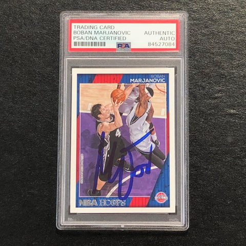 2016-17 NBA Hoops #233 Boban Marjanovic signed Auto Card PSA/DNA Slabbed Pistons
