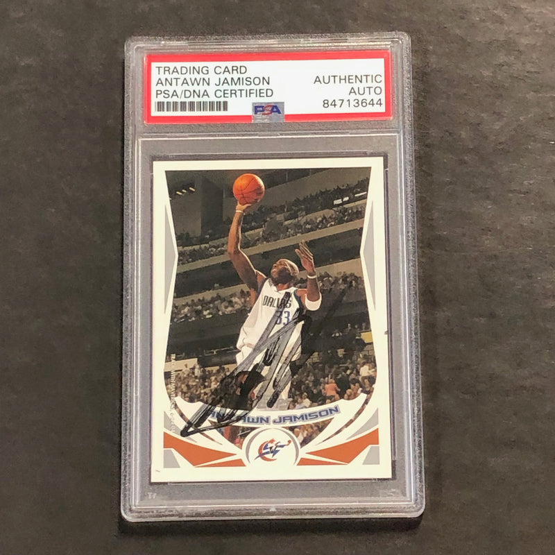 2004-05 Topps #121 Antawn Jamison Signed Card PSA Slabbed Wizards