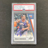 2010-11 Panini Season Update #76 Gerald Henderson Signed AUTO 10 PSA Slabbed Bobcats