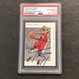 2001-02 Fleer Premium #81 Jason Terry Signed Card AUTO PSA Slabbed Hawks