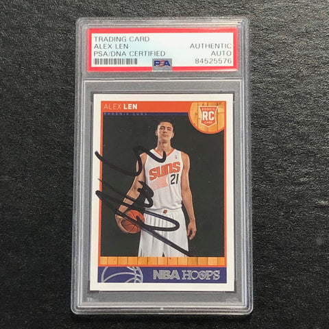 2013-14 NBA Hoops #265 Alex Len Signed Card AUTO PSA Slabbed RC Suns