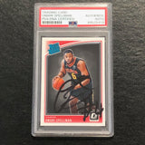 2018-19 DONRUSS RATED ROOKIE #196 Omari Spellman Signed Card AUTO PSA/DNA Slabbed RC Hawks