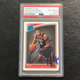 2018-19 DONRUSS RATED ROOKIE #196 Omari Spellman Signed Card AUTO PSA/DNA Slabbed RC Hawks