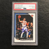 2018-19 NBA Hoops #28 Enes Kanter Signed AUTO PSA Slabbed Knicks