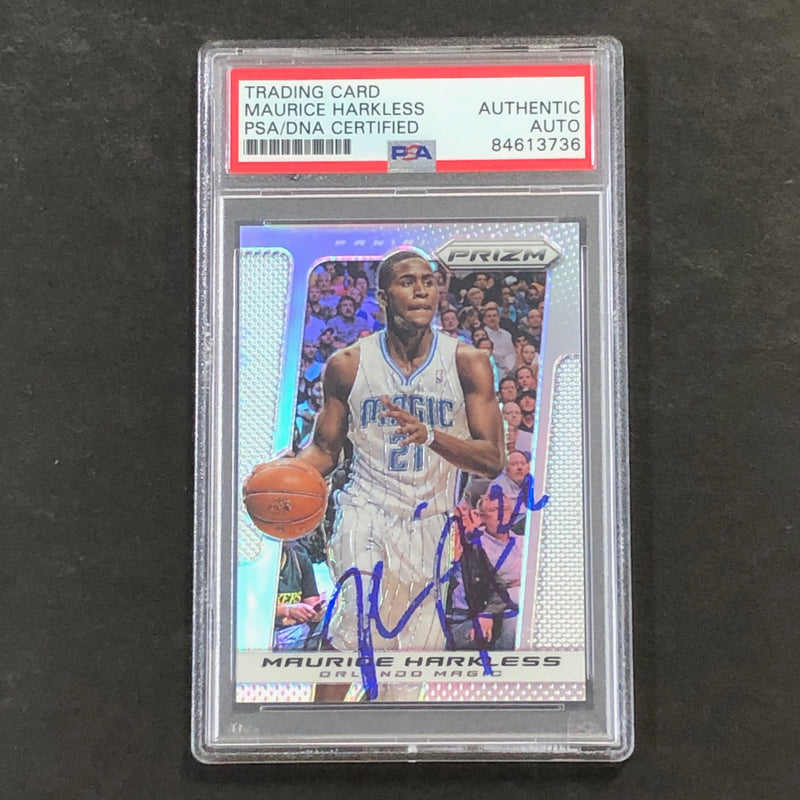 2013-14 Panini Prizm Silver #146 Maurice Moe Harkless Signed Card AUTO PSA Slabbed Magic