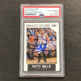 2015-16 NBA Hoops #206 Patty Mills Signed Card AUTO PSA Slabbed Spurs
