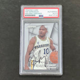 2014-15 Panini Prizm #161 Tim Hardaway Signed Card AUTO PSA Slabbed Warriors