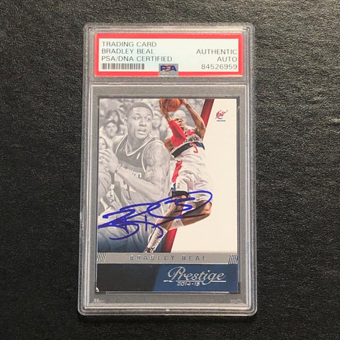 2014-15 Panini Prestige #26 Bradley Beal Signed Card AUTO PSA Slabbed Wizards