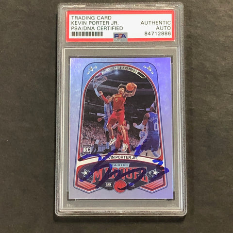 2019-20 Panini Marquee #268 Kevin Porter Jr. Signed Card PSA Slabbed Cavaliers