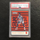 2016-17 Contenders Draft Picks School Colors #20 Malachi Richardson Signed Card AUTO PSA Slabbed Syracuse