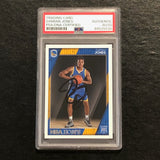 2016-17 NBA Hoops #286 Damian Jones Signed Card AUTO PSA/DNA Slabbed GSW RC