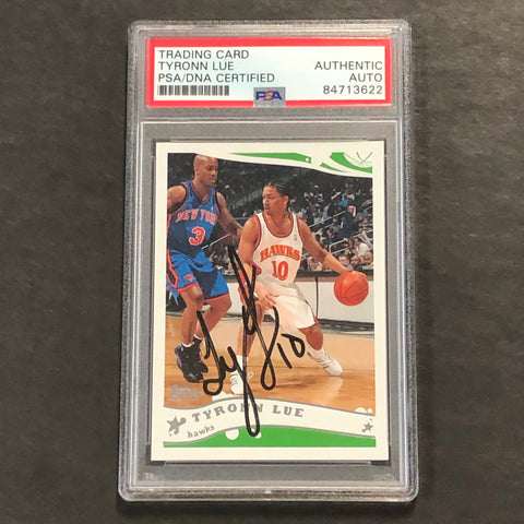 2005-06 Topps #172 Tyronn Lue Signed Card AUTO PSA Slabbed Hawks