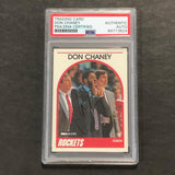 1969-70 NBA Hoops #123 Don Chaney Signed Card AUTO PSA Slabbed Rockets