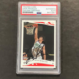 2004-05 Topps #44 Zaza Pachulia Signed Card AUTO GRADE PSA Slabbed Bucks