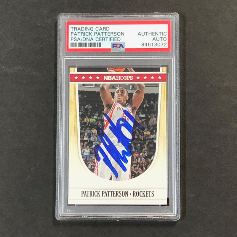 2011-12 NBA Hoops #74 Patrick Patterson Signed Card AUTO PSA/DNA Slabbed Rockets