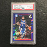 2017-18 Donruss Optic #115 Amir Johnson Signed Card AUTO PSA Slabbed 76ers