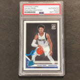 2019-20 Donruss Optic Rated Rookie #191 Isaiah Roby Signed Card PSA Slabbed Mavericks