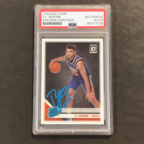 2019-20 Optic Rated Rookie #167 Ty Jerome Signed Card AUTO PSA Slabbed Suns