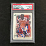 2001 SAGE HIT #24 Gerald Wallace Signed Card AUTO PSA Slabbed