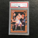 2017 Donruss #99 Willy Hernangomez Signed Card AUTO PSA Slabbed Knicks