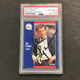 1991 Fleer #155 Jim Lynam Signed Card PSA Slabbed 76ers