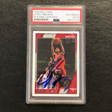 2016-17 NBA Hoops #232 Corey Brewer Signed Card AUTO PSA Slabbed Rockets