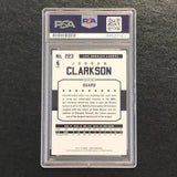 2015-16 NBA Hoops #223 Jordan Clarkson Signed Card AUTO PSA Slabbed Lakers