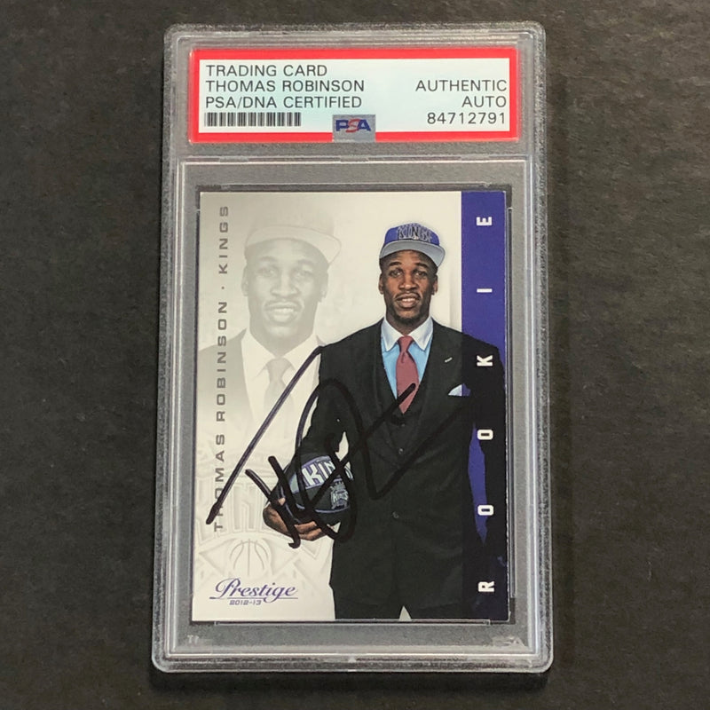 2012-13 Panini Prestige #207 Thomas Robinson Signed Card AUTO PSA Slabbed RC Kings