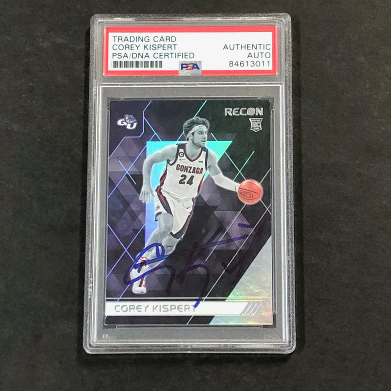 2021 Panini Chronicles Recon #128 COREY KISPERT Signed Card AUTO PSA Slabbed Gonzaga