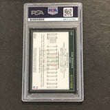 2009-10 Topps #157 Luke Ridnour Signed Card AUTO PSA Slabbed Bucks