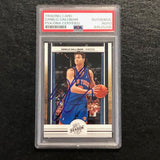 2009-10 Panini Season Update #34 Danilo Gallinari Signed Card AUTO PSA Slabbed Knicks