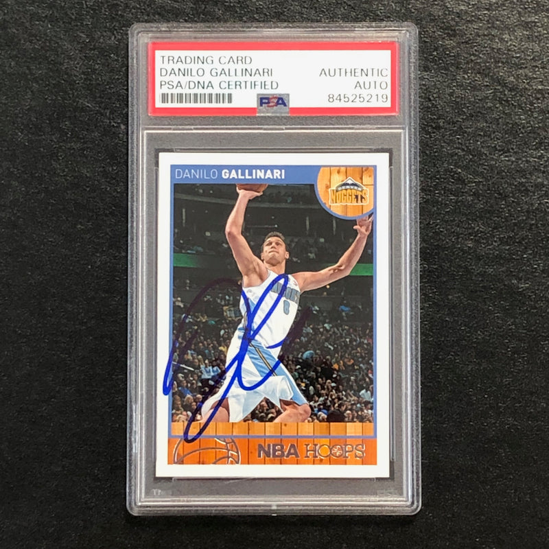 2013-14 NBA HOOPS #131 Danilo Gallinari Signed AUTO PSA Slabbed Nuggets