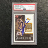 2015-16 Contenders Draft Picks #27 Derrick Favors Signed Card AUTO PSA Slabbed Georgia Tech