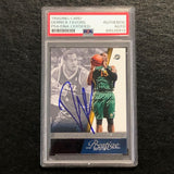 2014-15 Panini Prestige #98 Derrick Favors Signed Card AUTO PSA Slabbed Jazz