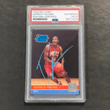 2010-11 Donruss Rated Rookie #230 Derrick Favors Signed Card AUTO PSA Slabbed Nets