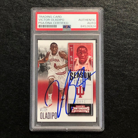 2016 Panini Contenders #7 Victor Oladipo Signed Card AUTO PSA/DNA Slabbed Indiana