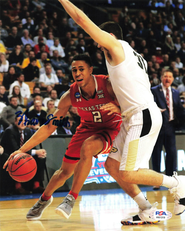 ZHAIRE SMITH signed 8x10 photo PSA/DNA Texas Tech Autographed