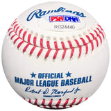 DJ Peters signed baseball PSA/DNA Los Angeles Dodgers autographed