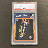 2016-17 Panini Donruss #156 Buddy Hield Signed Card AUTO PSA Slabbed Pelicans RC