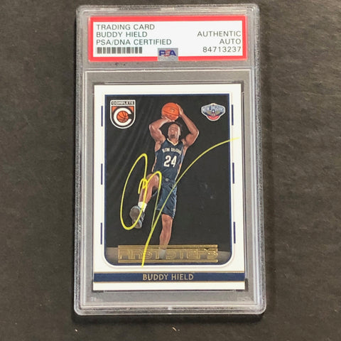 2016-17 Panini Complete Basketball #10 Buddy Hield Signed Card AUTO PSA Slabbed Pelicans RC
