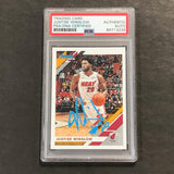 2019-20 Panini Donruss #111 Justise Winslow Signed Card AUTO PSA/DNA Slabbed Heat