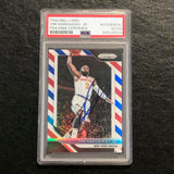 2018 Panini Prizm Red White Blue #237 Tim Hardaway Jr. Signed Card AUTO PSA Slabbed Knicks