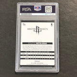 2014-15 Panini Hoops #124 Donatas Motiejunas Signed Card AUTO PSA Slabbed Rockets