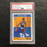 2017 NBA Hoops #288 Jordan Bell Signed Card AUTO 10 PSA Slabbed Warriors RC