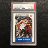 2015-16 NBA Hoops #1 Ersan Ilyasova Signed Card AUTO PSA Slabbed Pistons