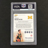 2021 Chronicles Draft Picks #9 Franz Wagner Signed Card AUTO PSA Slabbed RC Michigan