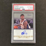 2012-13 Prestige Prestigious Picks #12 Markieff Morris Signed Card AUTO PSA Slabbed Suns