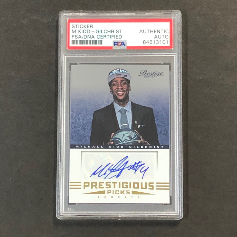 2012-13 Panini Prestige PRESTIGIOUS PICKS #46 Michael Kidd-Gilchrist Signed Card AUTO PSA Slabbed Bobcats